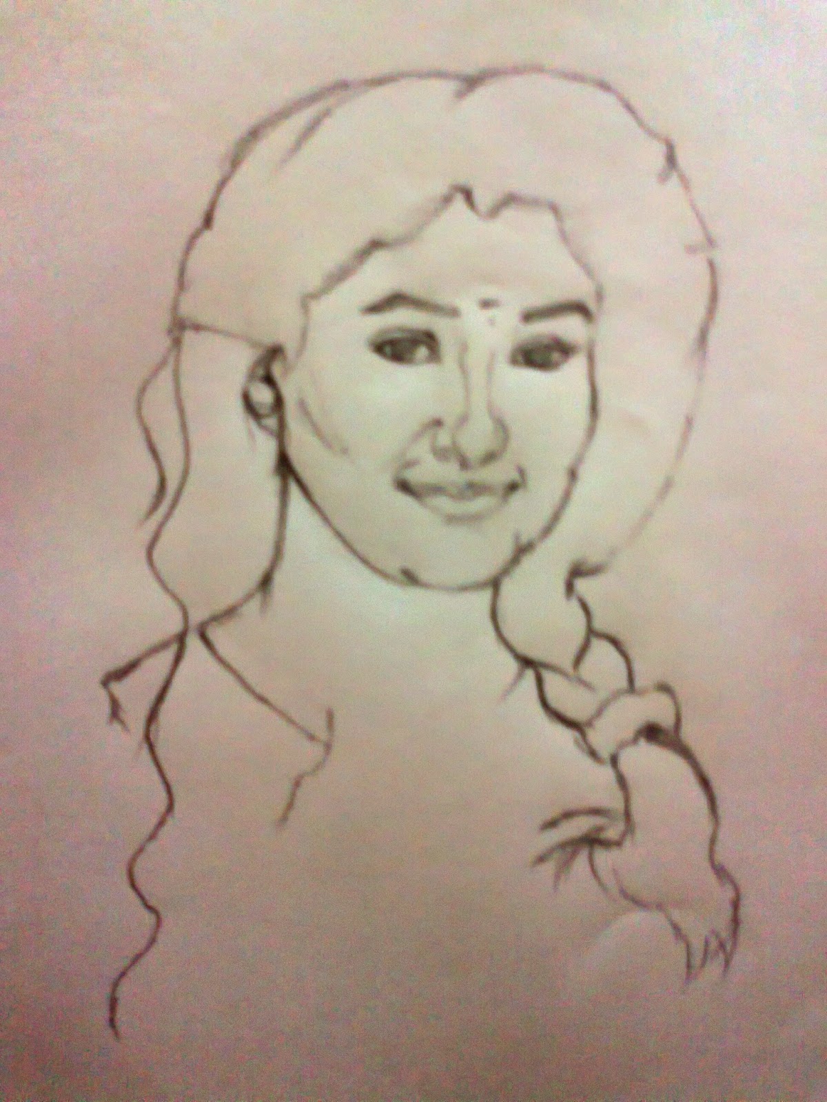 Amazing Pencil Sketch Of Actress Nayanthara - Desi Painters