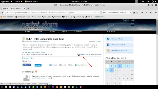Cara DDoS dengan Hulk Script di Kali Linux