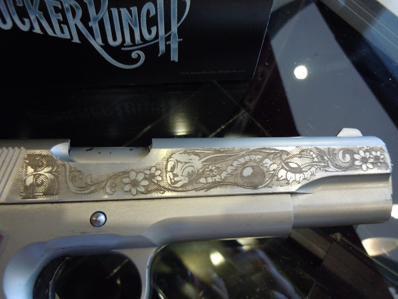 Sucker Punch Babydoll pistol engraving