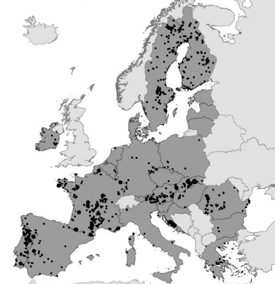 critical raw materials deposits map europe