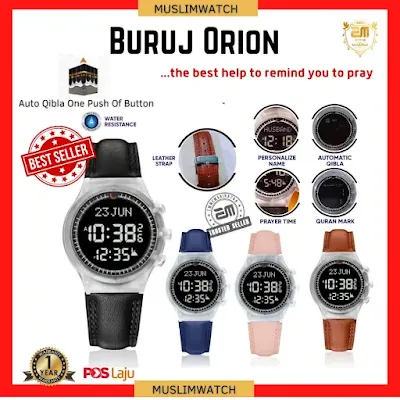 jam solat kiblat buruj watch
