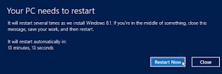 Updates Windows 8 to windows 8.1