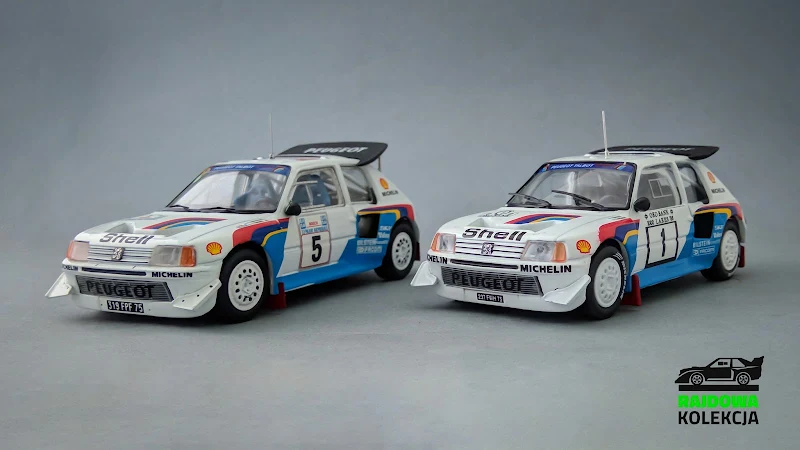 IXO RAC119 vs Altaya, Peugeot 205 T16 E2