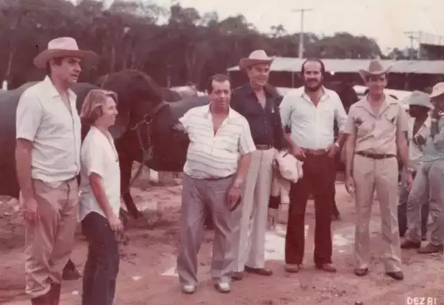 Ex-prefeito José de Carvalho na Expovale 1981 - (Créditos foto : Wanderlei Garssa)