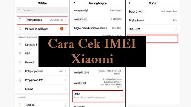 Cara Cek IMEI Xiaomi