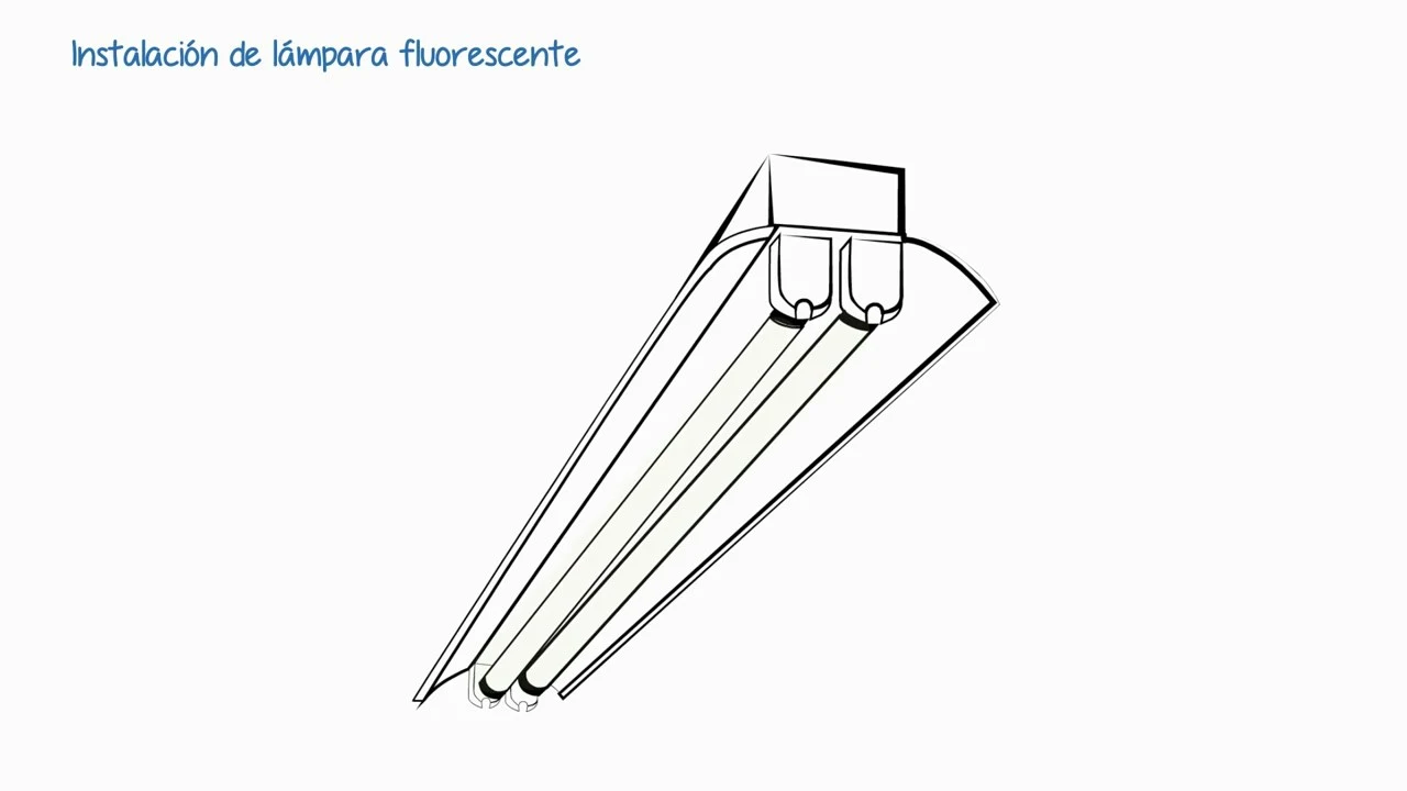 Instalaciones eléctricas residenciales - Lámpara fluorescente
