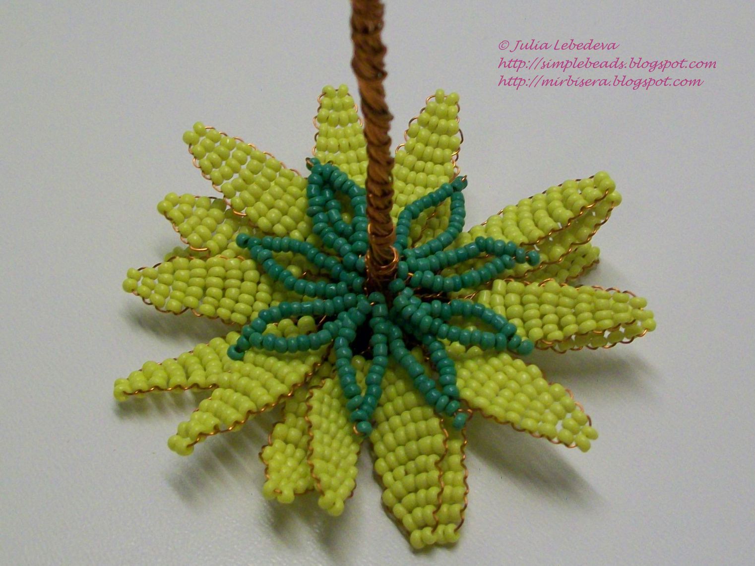 Beading for the very beginners: Sunflower