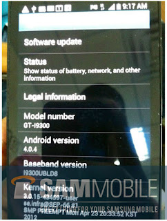 New Samsung Galaxy S3 Pictures Confirm Android 4.0.4 ICS Onboard