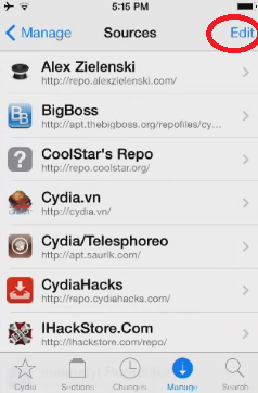 Edit Button Cydia