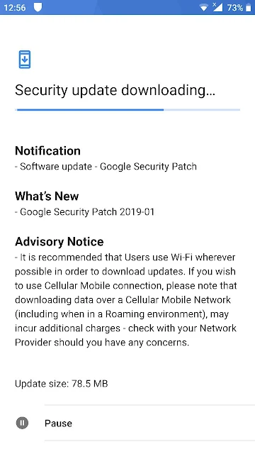 Nokia 8 receiving January 2019 Android Security update