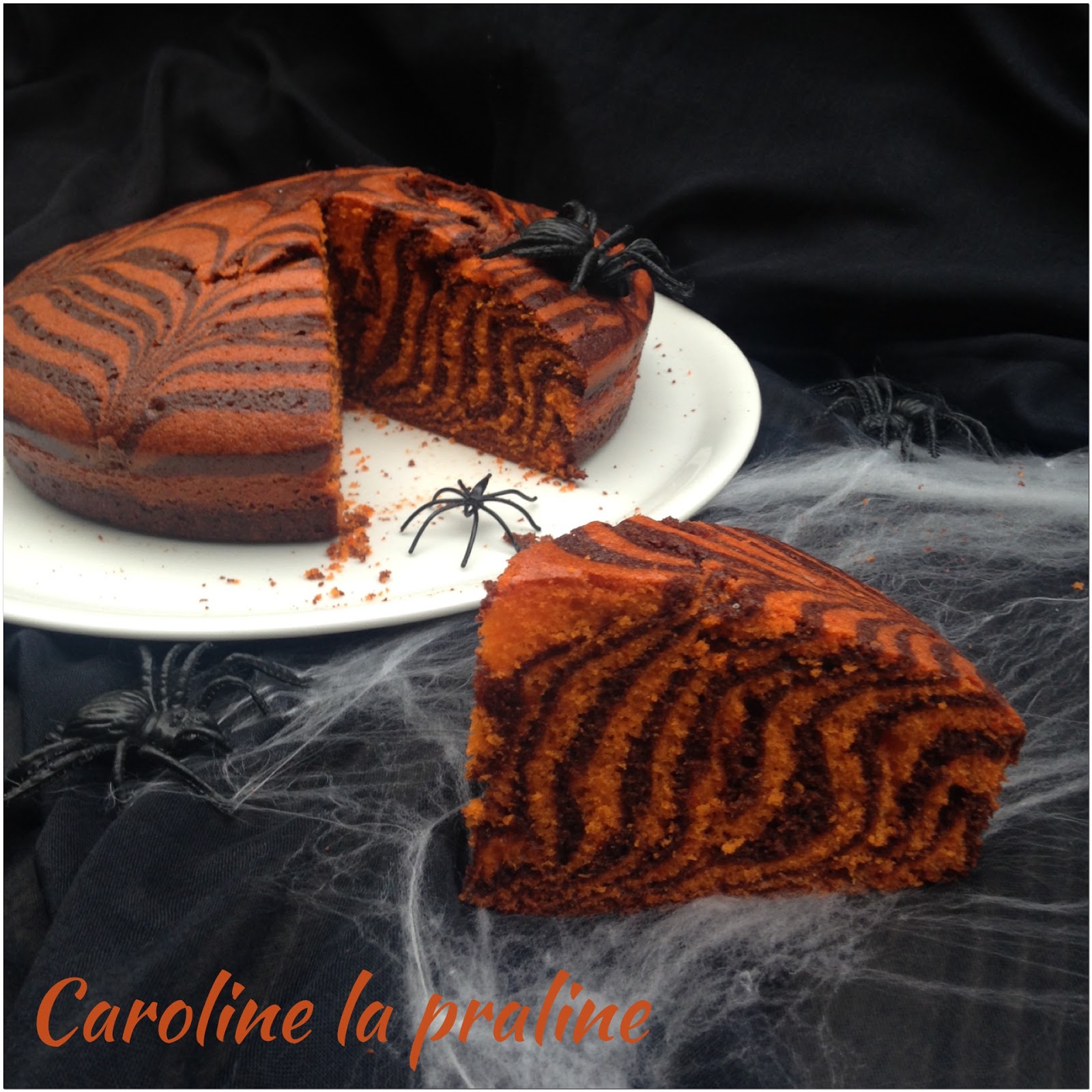 Caroline La Praline Zebr Halloween Cake