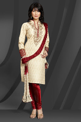 Latest Churidar Designs of 2011, White Churidaar 2011 Catalogue churidar suits