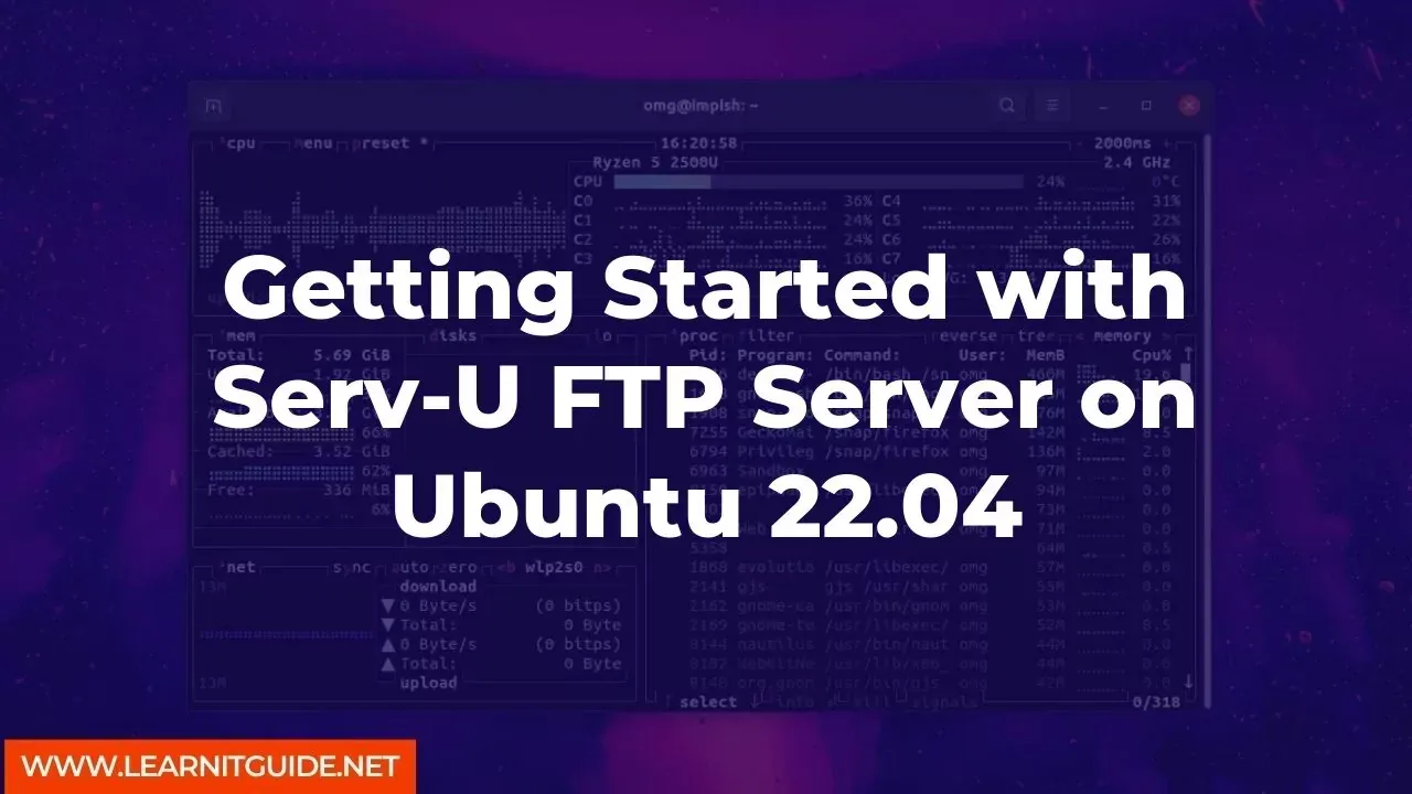 Getting Started with Serv-U FTP Server on Ubuntu 22.04