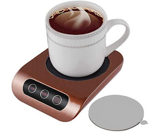 KUWAN Coffee Mug Warmer - Desktop Beverage Warmer - Electric Cup Warmer Tea Water Cocoa Milk for Office Home 110V 30W Best Gift for Coffee Lovers
