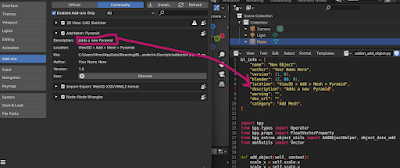 Blender add-on that defines a new mesh