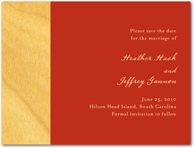 Wedding Card Divas on Natural Wood Save The Date Card From Wedding Paper Divas