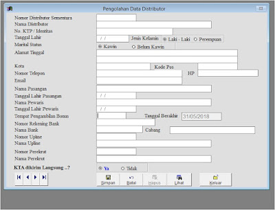 formulir pendaftaran distributor nasa