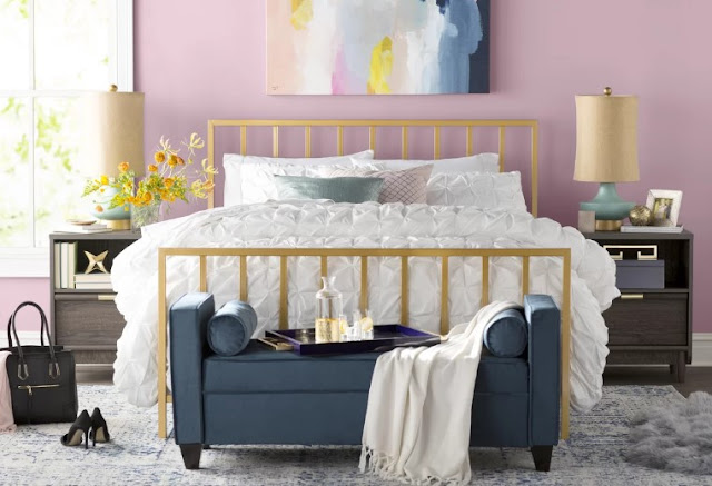 blue and pink bedroom ideas for adults