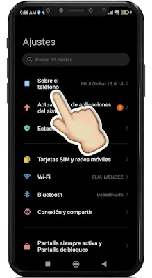 dónde está el modo desarrollador en mi celular