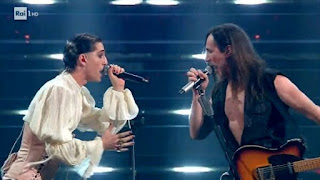 Sanremo 2021 - Le cover e i duetti – Maneskin – AMANDOTI  (dei CCCP) con  Manuel Agnelli