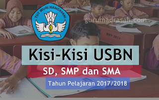 kisi-kisi usbn sd 2018