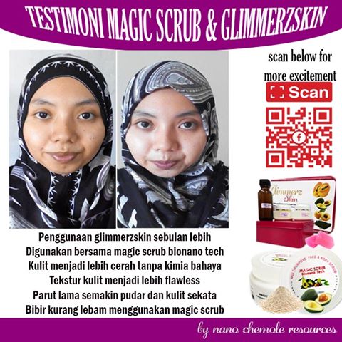 Glimmerz skincare / Magic scrub bio nano tech