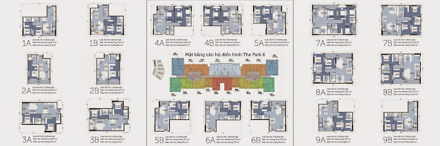 mặt bằng sàn pack6 vinhomes central park