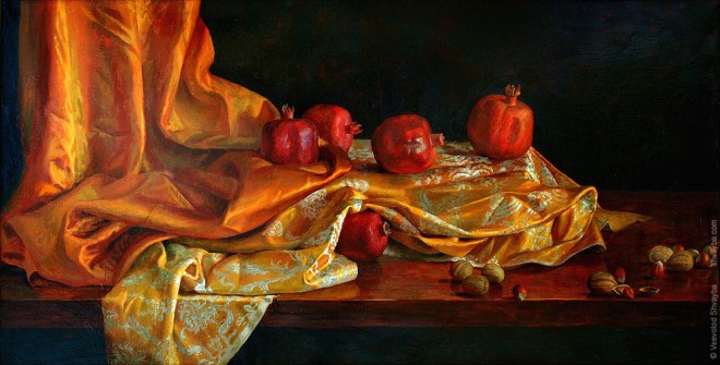 Still Life Oil Paintings by Philip Gerrard - Flowers and Fruits