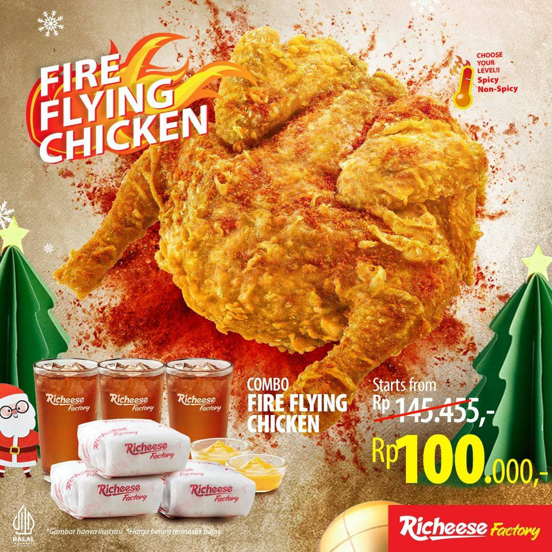 Promo Richeese Factory Combo Fire Flying Chicken mulai 100RB