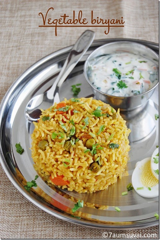Vegetable biryani 