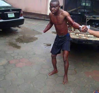 Man gets his hands chopped off while allegedly trying to steal a TV in Akwa Ibom (GRAPHIC PICs)
