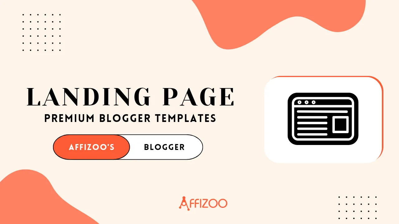 Landing Page Blogger Template