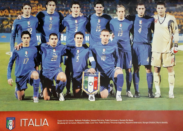 ITALIA FOOTBALL TEAM SQUAD 2007