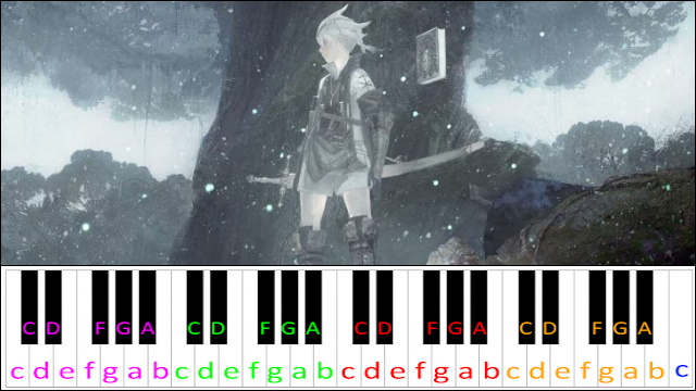 Dispossession (NieR Replicant) Piano / Keyboard Easy Letter Notes for Beginners