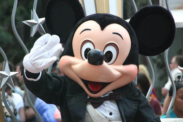 ディズニーの人気キャラクターミッキーマウスの写真