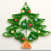Tarjeta Árbol de Navidad de filigrana