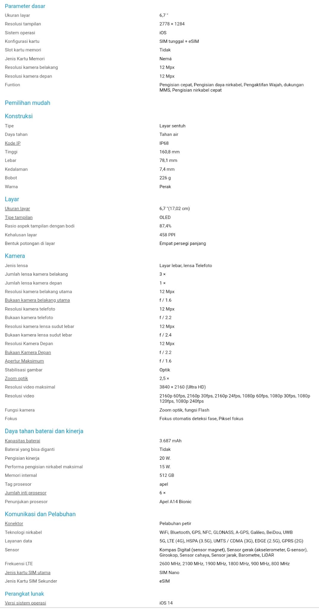 iPhone 12 Pro Max: Spesifikasi, Fitur, Tampilan, Kamera, Kelebihan