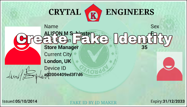 Create Fake Visa card Passport identity