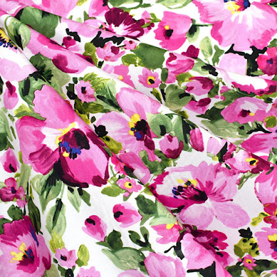 Viva Magenta Floral fabric from Stylemaker