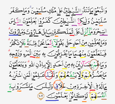 Tajwid Surat Al Baqarah Ayat 102