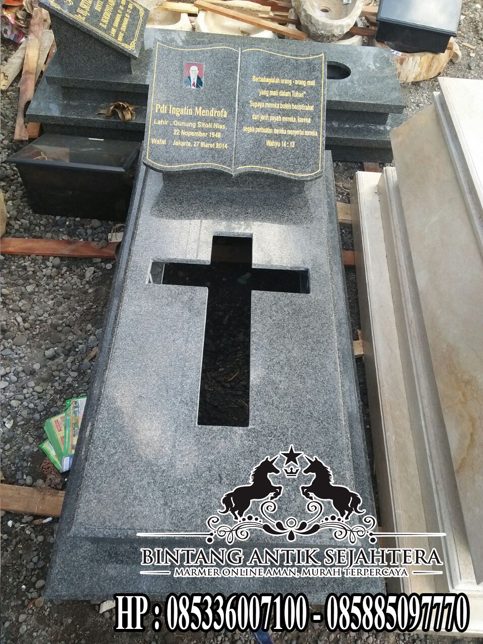  Kuburan  Batu  Granit Model  Kuburan  Kristen  Modern Makam 