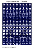 WH40k Counter - blue 1