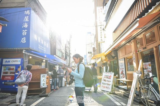 Morning light at Tsukiji Fish Market