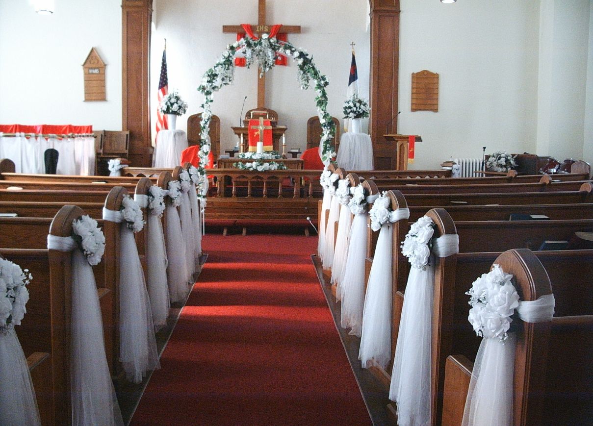 Church Wedding Aisle Decorations