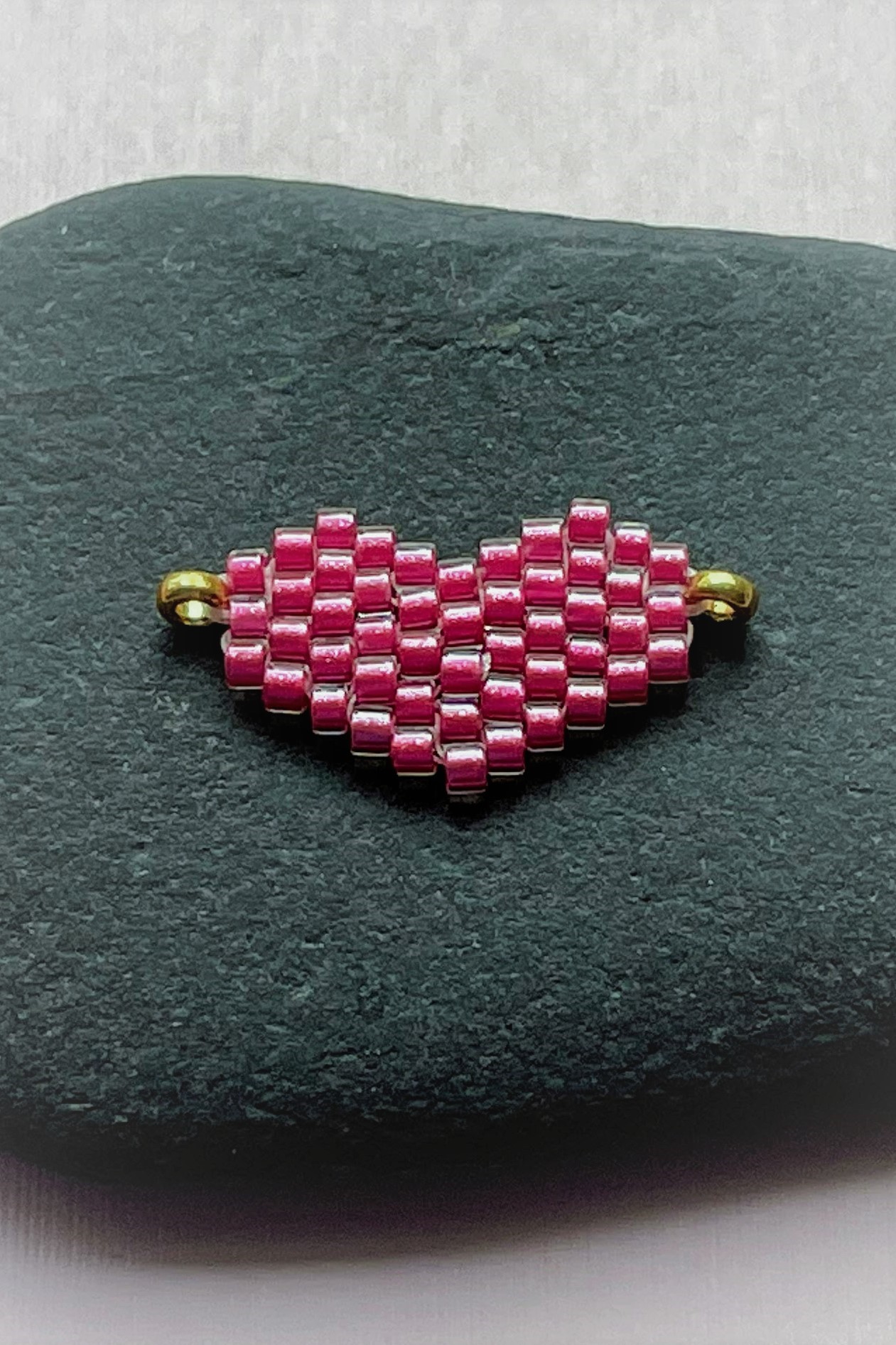 Black Cat Brick Stitch pattern beaded pendant and earrings