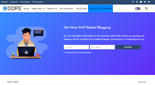 Free Download Doope Premium Blogger Template