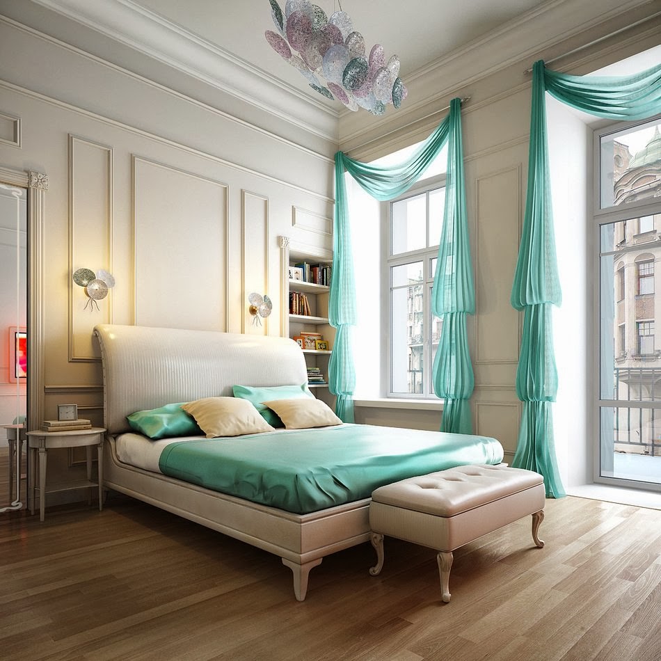 Turquoise bedroom design ideas (9 designs)