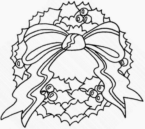 Download Coloring Pages: Wreaths Coloring Pages Free and Printable