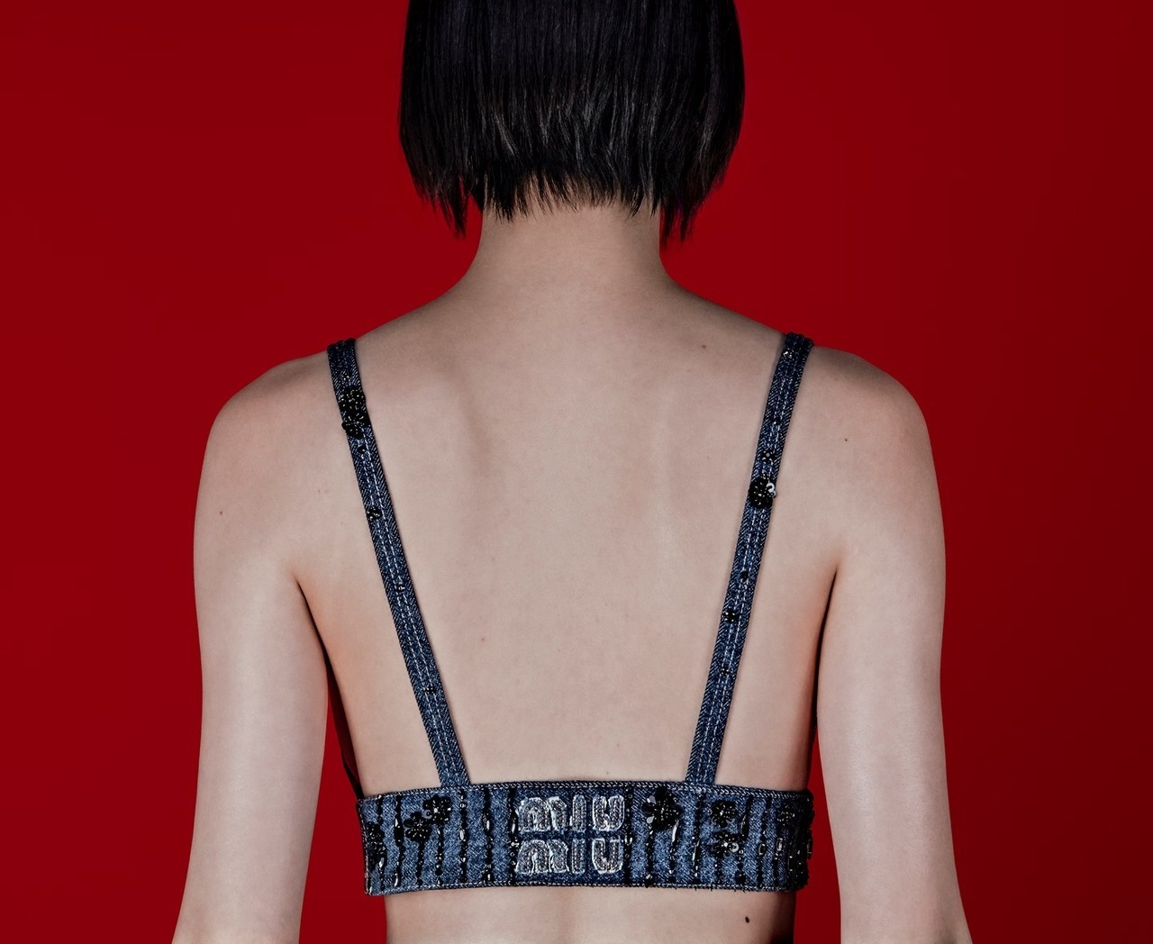Miu Miu Denim Upcycled 2024 collection lookbook.