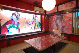 izakaya table,geisha,art